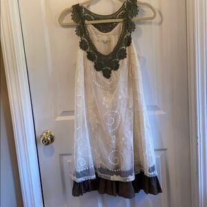 Areve L lace and crochet dress